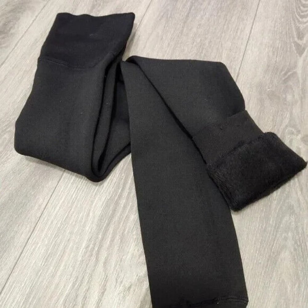 Free Country Women's 2-Pack Faux Fur Cozy Stretch Lined Leggings Nwot